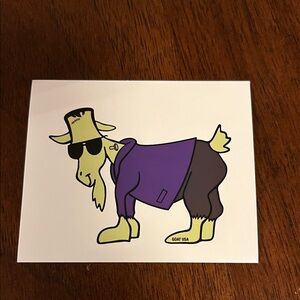 GOAT USA Purple and Brown Goat Sticker